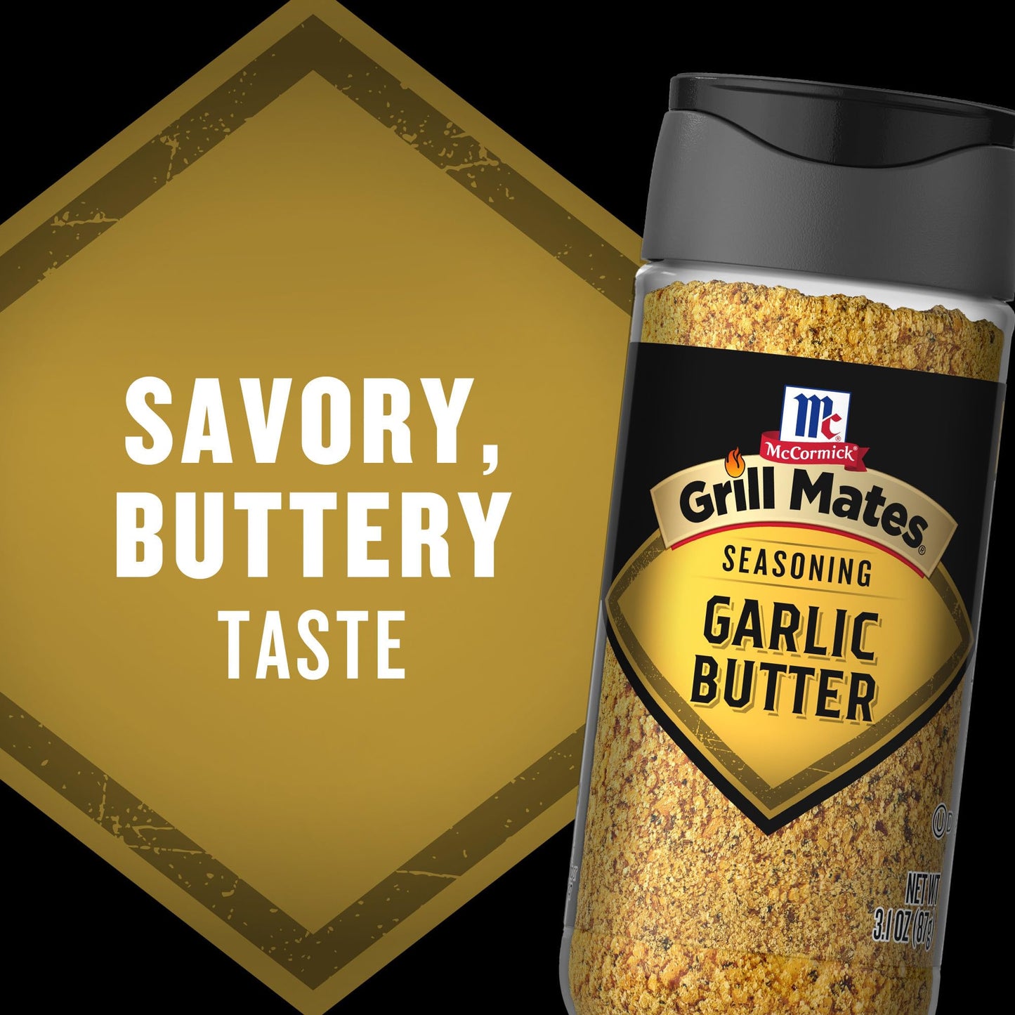 McCormick Grill Mates Garlic Butter Seasoning, 3.1 oz