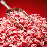 Cinnamon Disks Hard Candy - Classic Red & White Striped Cinnamon Candy - 2LB Bulk Pack - Individually Wrapped Discs for Office, Parties, Buffets