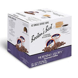 Boston’s Best Gourmet Coffee - Morning Glory Blend - Medium Dark Roast - Single Serve Coffee Pods, Compatible with Keurig Brewers - 42 Pods