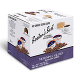 Boston’s Best Gourmet Coffee - Morning Glory Blend - Medium Dark Roast - Single Serve Coffee Pods, Compatible with Keurig Brewers - 42 Pods