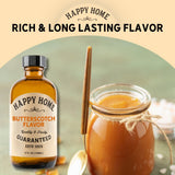 Happy Home Butterscotch Flavor Extract, Gluten-Free, Dairy-Free, Nut-Free, Kosher, 4 fl oz