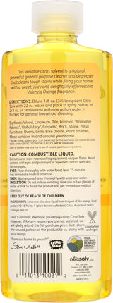Citra Solv Cleaning Valencia Orange 8 fl. oz. Citra Solv Concentrate Natural Cleaner & Degrease