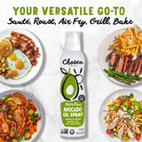Chosen Foods 100% Pure Avocado Oil Spray, Keto Diet Friendly, Kosher Cooking Spray for Baking, High-Heat Cooking and Frying (13.5 oz, 2 Pack) + Recipe eBook