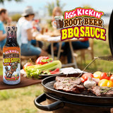 Ass Kickin' Sweet Root Beer BBQ Sauce - 13 oz. Bottle - Premium Gourmet Mild and Sweet Barbecue Sauce - Perfect for Chicken Wings on the BBQ Grill