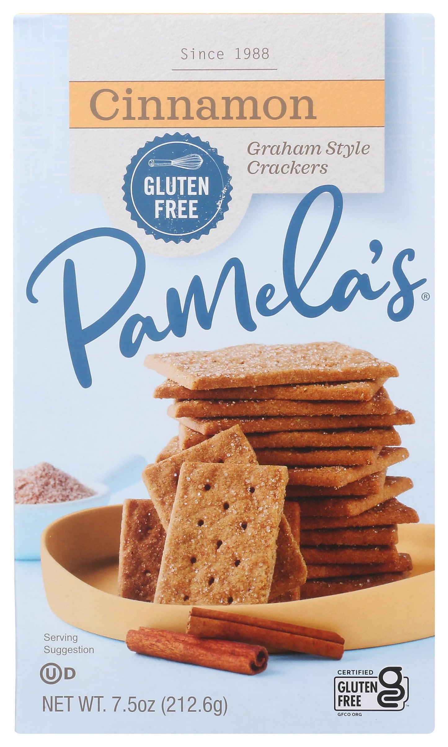 Pamela's Products Grahams Style Crackers Cinnamon, 7.5 Ounce