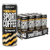 Throne Sport Coffee Latte - 10g protein - 150mg Natural Caffeine and B Vitamins - Lactose-Free, Premium Arabica, NSF Certified, Active Lifestyles