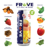 Fruve a healthy super juice drink with real fruit | Gut Health & Immunity Benefits | non-GMO | low calorie | Mango Madness | 12 fl oz (12 Pack)