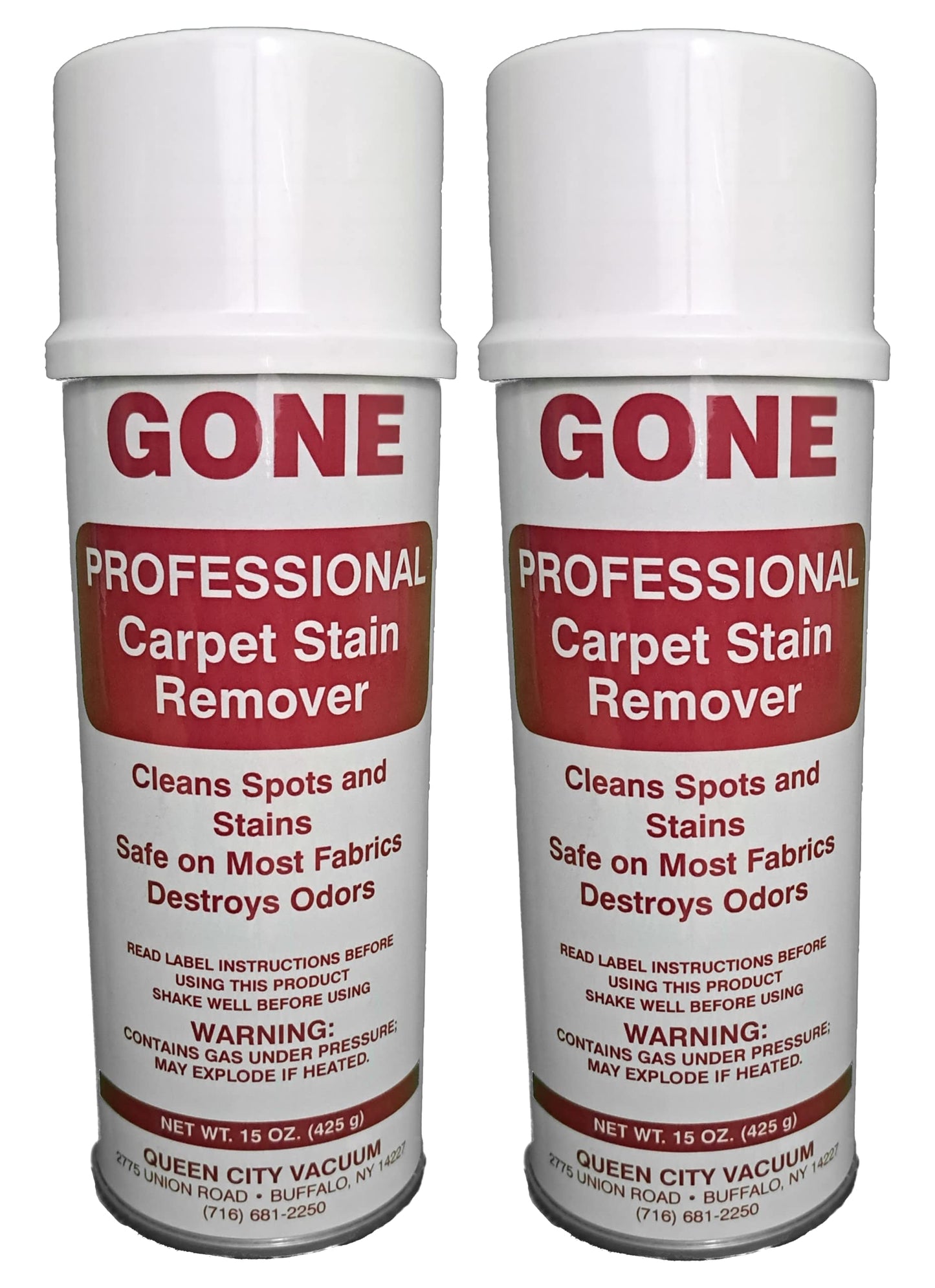 Supervacuums GONE Professional Carpet Stain Remover (2-Pack)