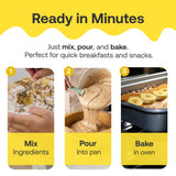Quay Naturals Grain-Free Banana Bread & Muffin Mix, 9 oz - Almond Flour Baking Mix for Gluten Free Bread, Cake Mix & Brownie Mix, Made with Coconut Sugar, Non-GMO, Dairy-Free, Vegan-Friendly