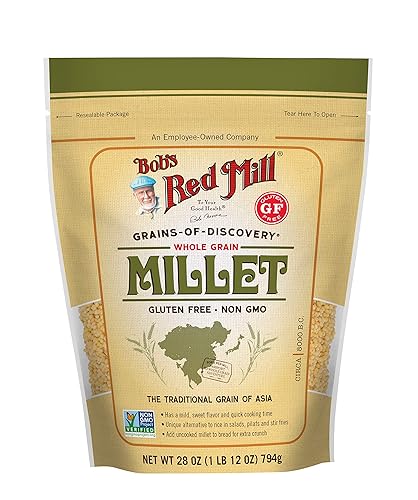 Bob's Red Mill Millet Hulled, 28-Ounce (Pack of 4)