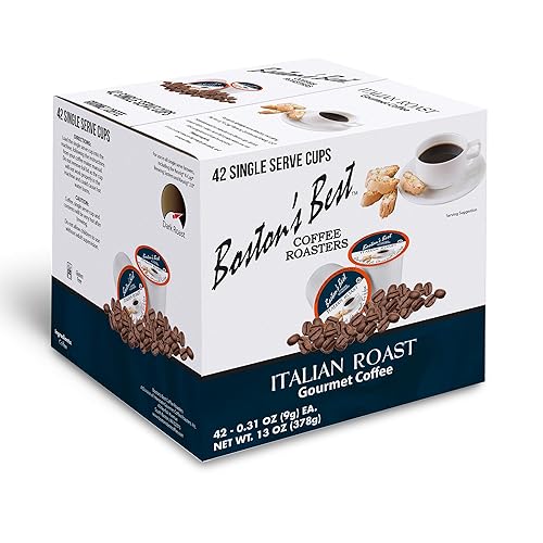 Boston’s Best - Italian Roast, Deliciously Bold Dark Roast Gourmet Coffee Compatible with Keurig Coffee Maker, 1 Count (42 Single Serve Cups)