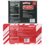 Sweetzo Christmas Edible Candy Cane Stirring Spoons and Shot Glasses, Red and White Peppermint Flavored Utensils - 24 Spoons (3 Glasses)