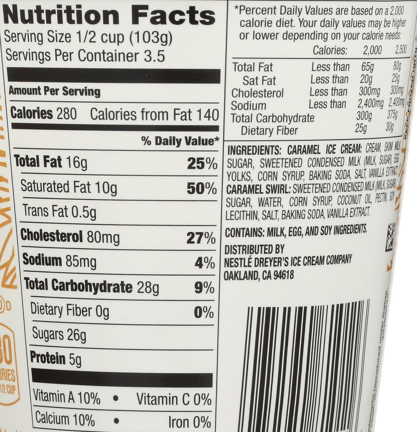 Haagen-Dazs, Dulce De Leche Ice Cream, 14 oz (Frozen)