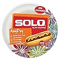 Solo AnyDay 8.5" Paper Plates, Medium, Printed, Mega Pack of 150ct
