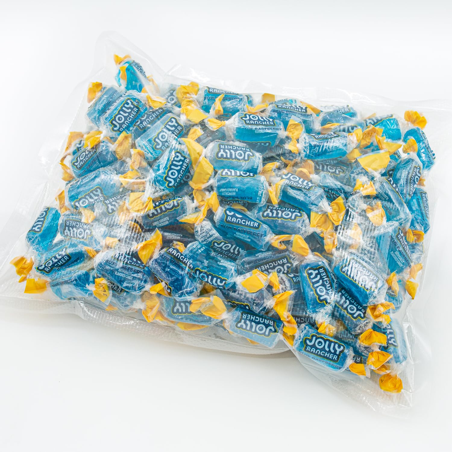 BLUE RASPBERRY Hard Candy Original Flavor 2 lb - Bulk Assorted Twists Display Bag, Individually Wrapped (148 Pieces)
