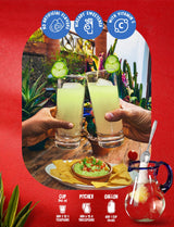 Klass Aguas Frescas Drink Mix Family Pack - Cucumber Limeade - Powder Drink Mix, Water Drink Mix with Natural Flavors & Vitamin C, Makes 28 to 36