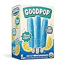 GOODPOP - 4ocean Organic Blue Lemonade Ice Pops - Fruit Juice, No Artifical Dyes or Flavors, No Added Sugar, 6 Count