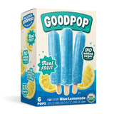 GOODPOP - 4ocean Organic Blue Lemonade Ice Pops - Fruit Juice, No Artifical Dyes or Flavors, No Added Sugar, 6 Count