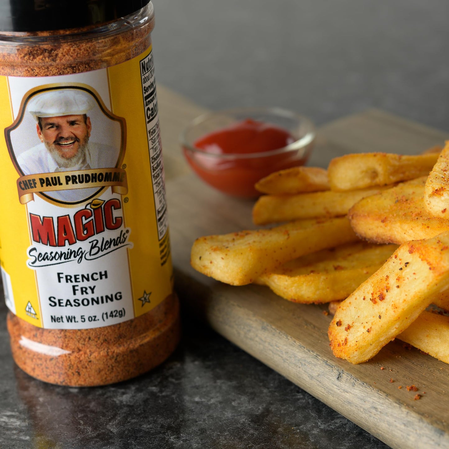 Chef Paul Magic Seasonings Blends French Fry (5 oz), and Burger (6 oz), Variety Pack - Smoky All-Purpose Blend for Patties, Potato Fries & BBQ Sides