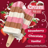 JonnyPops Neapolitan Cream Minis Frozen Pops 6ct