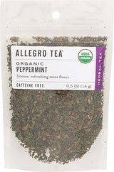 Allegro Coffee Organic Peppermint, Loose Leaf Tea, 0.5 oz