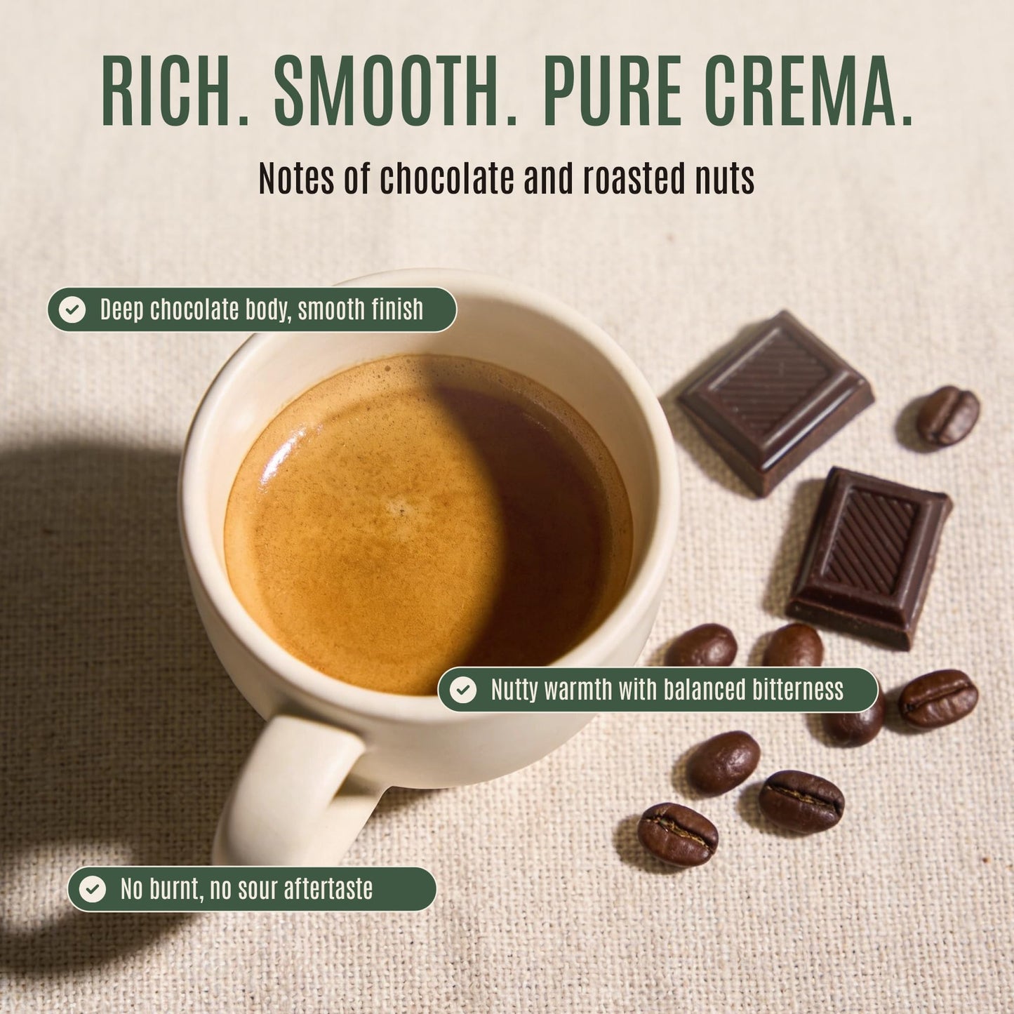 Moksha Organic Espresso Coffee Whole Beans, Premium Guatemala, Huehuetenango. Low Acid, Easy Digestion, Non-GMO. Coffee Beans Dark Roasted in Small
