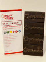 Organic Nectars Raw Chocolate Bar 54% Cacao (12 pack of 1.4 oz.)