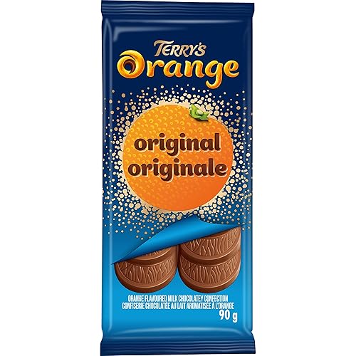 Terry's Orange - Original Bar - Orange Flavoured Milk Chocolatey Confection, 90 Grams