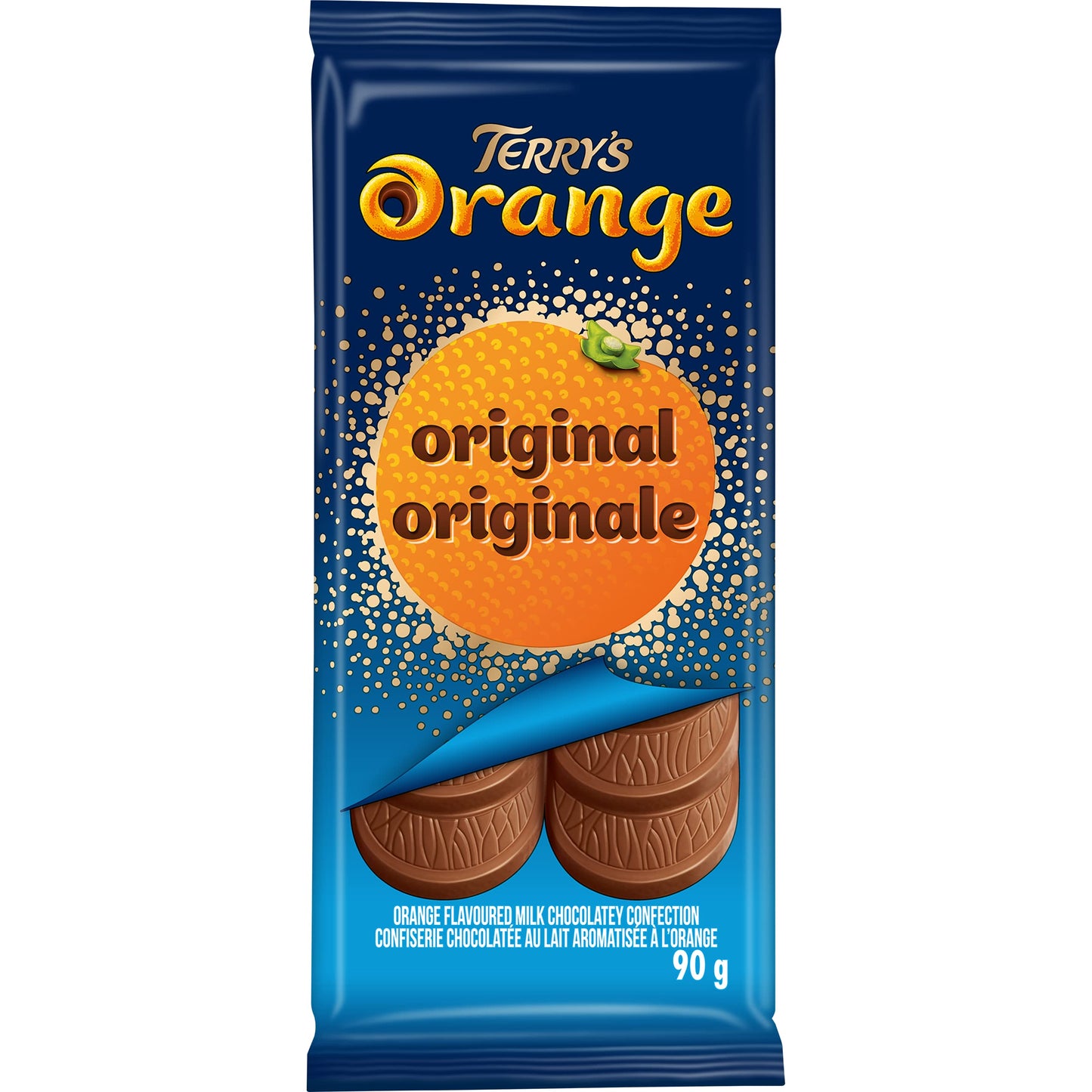 Terry's Orange - Original Bar - Orange Flavoured Milk Chocolatey Confection, 90 Grams