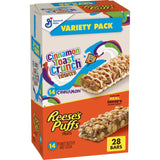 Cinnamon Toast Crunch and REESE'S PUFFS Cereal Treat Bars, Snack Bars, Value Pack, 28 Ct, 23.8 oz