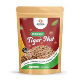 Whole Tiger Nuts (Chufa), Raw Dried Tigernuts for Snacking, Soaking & Cooking, Naturally Sweet, Unsweetened Culinary Ingredient, Product of Ghana, 8