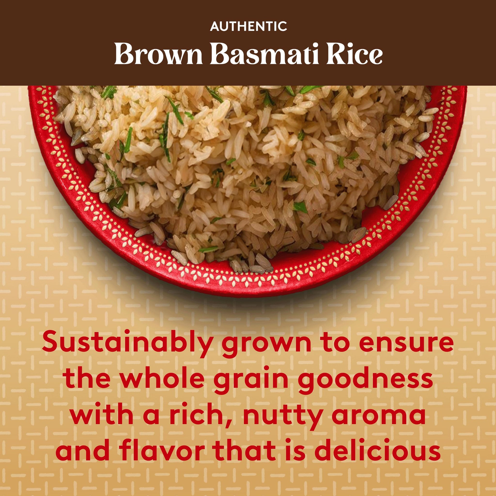 Royal Authentic Basmati Brown Rice - Whole Grain, Naturally Gluten Free and Vegan, 10 lb