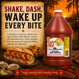 Cajun Chef Louisiana Hot Sauce 1 Gallon, 128 fl oz Cajun Cayenne Pepper Sauce, Mild Heat Hot Sauce for Gumbo, Seafood, Soups, Wings, BBQ, Pizza
