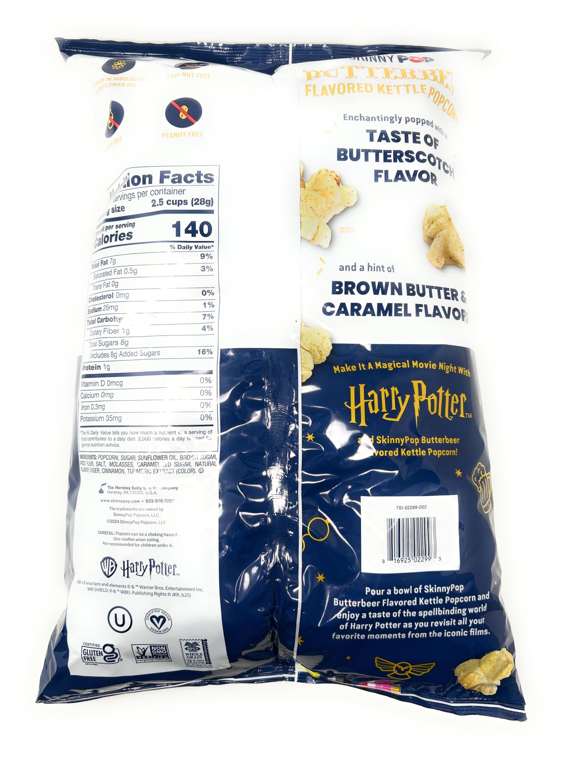 SKINNYPOP Harry Potter™ Butterbeer Flavored Kettle Popcorn, 17 oz bag