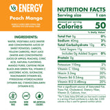 V8 Energy Peach Mango Energy Drink, 8 fl oz Can (24 Pack)