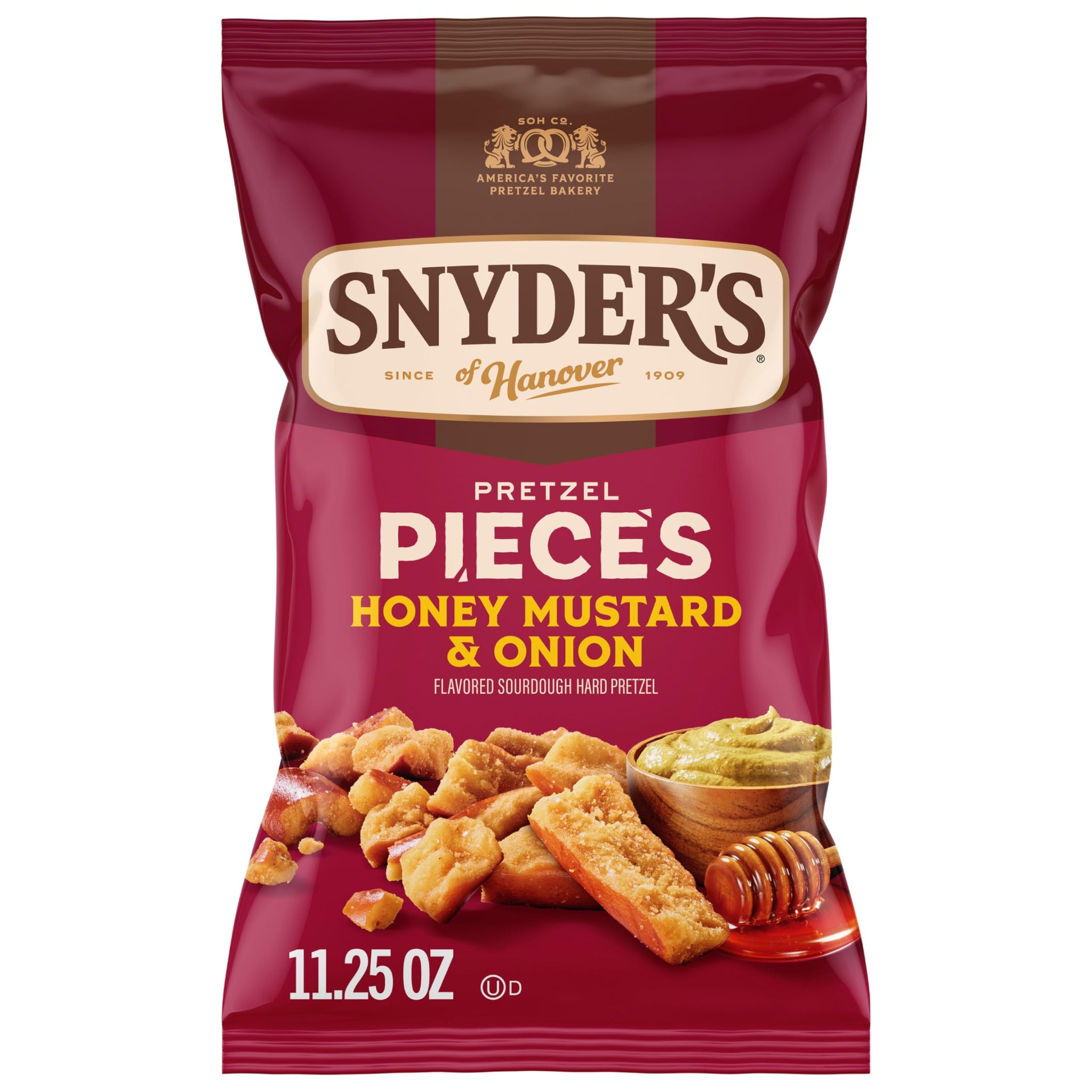 Snyder's of Hanover Honey Mustard & Onion Flavored Pretzel Pieces, 11.25 Oz