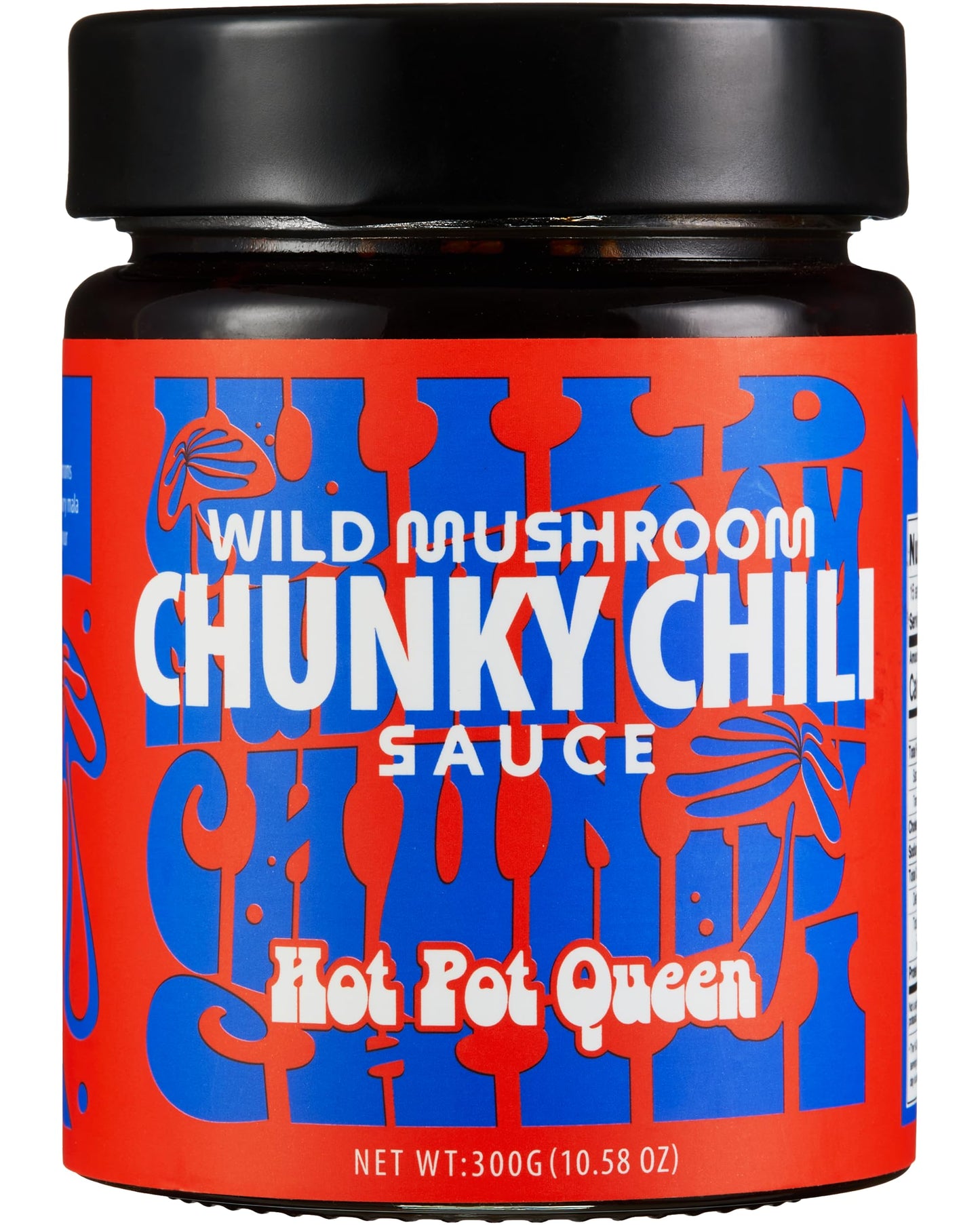 Hotpot Queen Wild Mushroom Chili Sauce | Delectable Chunky, Tingly & Spicy, Authentically Crafted Sichuan Chili Sauce With Premium Shiitake & Wild