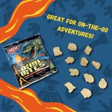 MJM Dino Bites Vanillas Grahams - Case of 25 Packs | Snack for Active Lifestyles | Wholesome Vanilla Flavor | Convenient and On-the-Go | Fuel Your