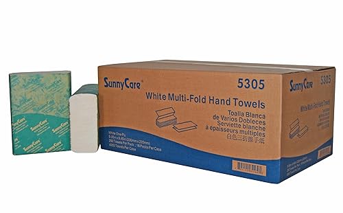 Sunnycare 5305 White Multi-fold Paper Towels 250pcs/pk ; 16pks/cs, 4000pcs/cs