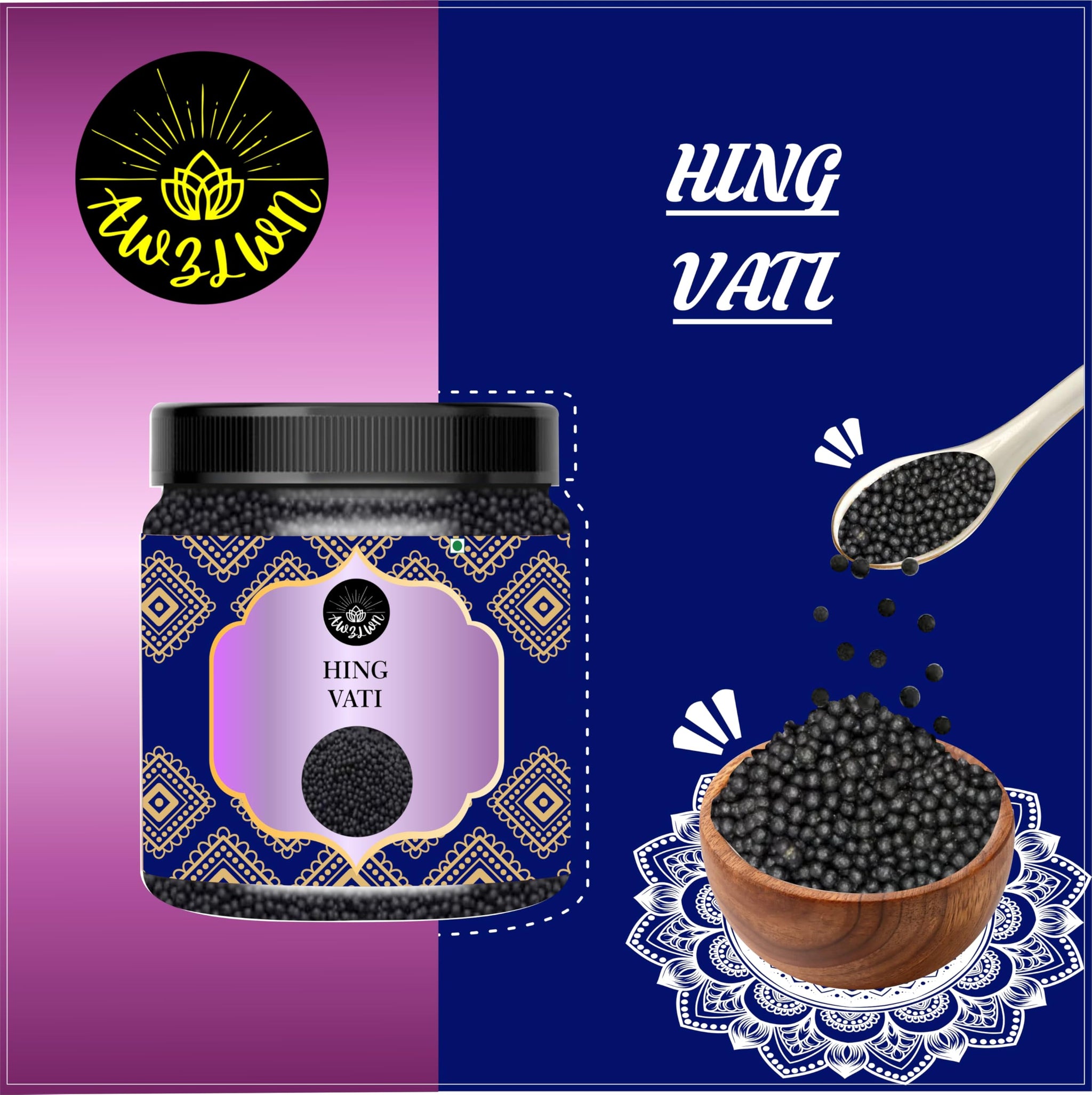 AWZLWN Natural Hing Vati 1.76 OZ (50 GM) | Set oF 1 | AWZLWN