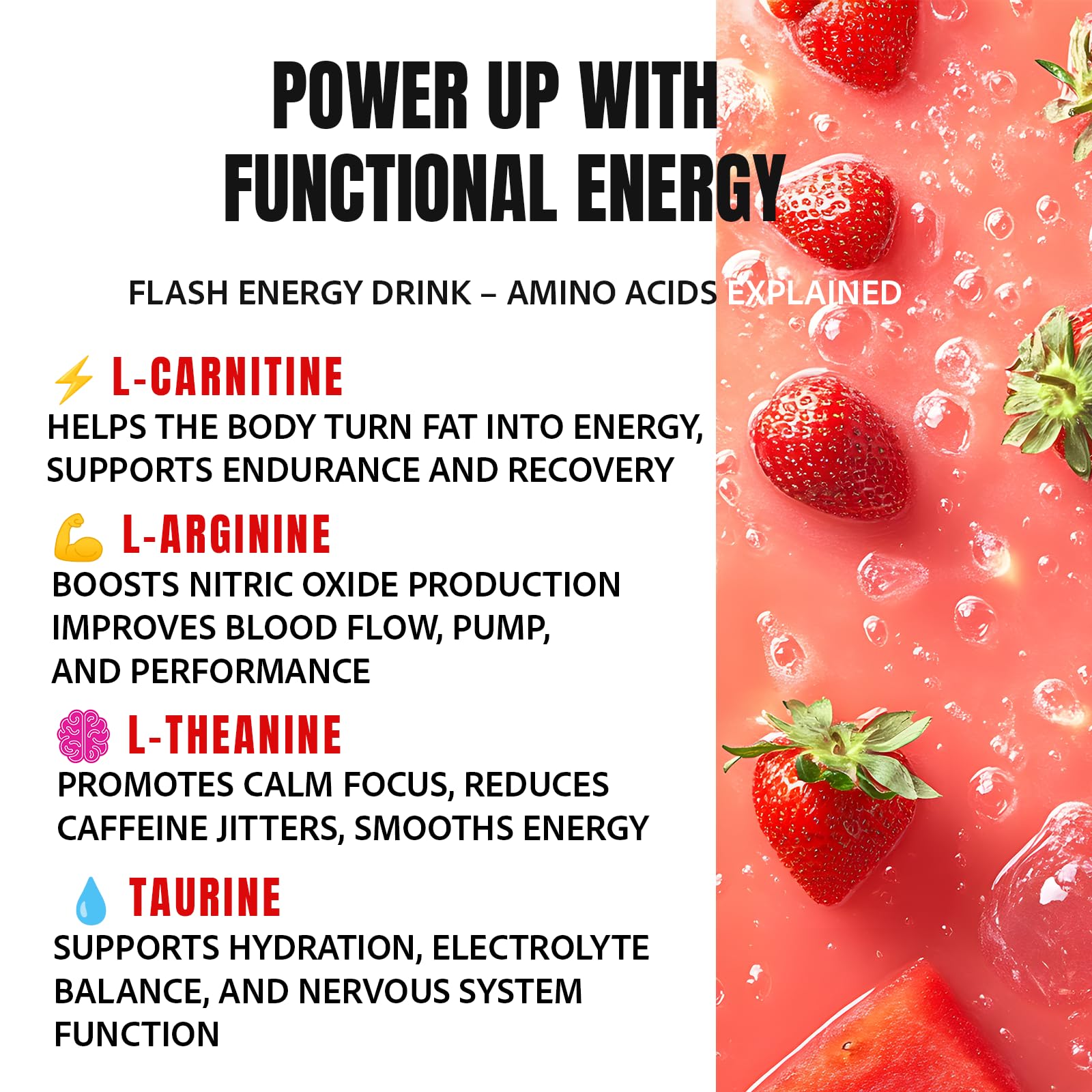Flash Energy Drink | Elevate your Energy, Focus, and Performance | Natural | Non-GMO, Vegan, Gluten-Free Ingredients, Organic Green Tea, and Green