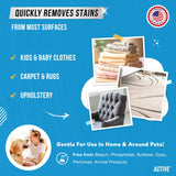 Messy Kids Stain Remover Spray - ACTIVE Laundry Spot Cleaner, Natural Stain Treater Spray for Baby Clothes Fabric, Toddler Clothing, Rescue Mess