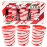Candy Cane Shot Glasses, Edible Peppermint Cups for Christmas Parties, Holiday Drinkware, Festive Novelty Party Accessories, Hot Cocoa, Gifts