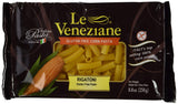 Le Veneziane - Italian Rigatoni Pasta [Gluten-Free], (4)- 8.8 oz. Pkgs - PACK OF 4