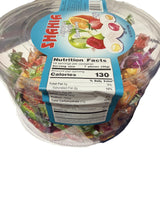 Shahia Assorted Fruits Chewy Candy 400g (14.1 oz) - Soft Filled Fruit Chews - Individually Wrapped Assorted Flavors - Imported Turkish Candy Tub