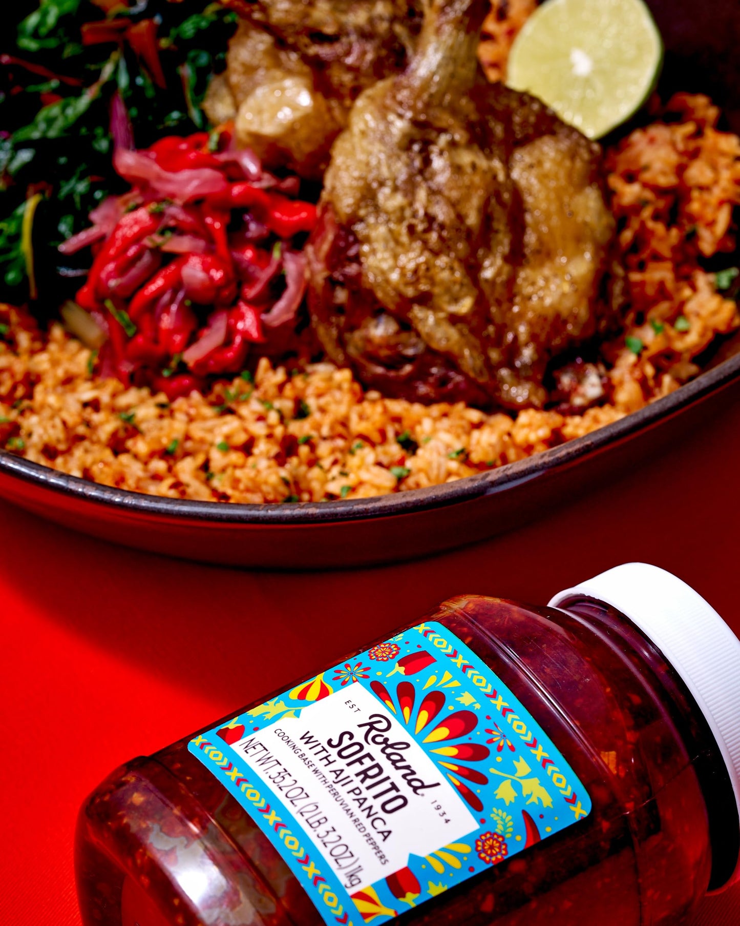 Roland Foods Sofrito with Aji Panca, Specialty Imported Food, 35.2 Ounce Jar, Pack of 1