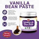 Spicy World Vanilla Bean Paste 4oz Jar - All Natural & Pure - Made with Organic Agave Syrup - For Cooking, Baking & Desserts - 100% Vegan & Kosher