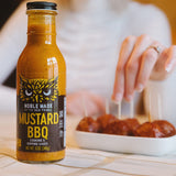 Noble Made by The New Primal, Mustard BBQ Sauce, Whole30 Approved, Paleo, Gluten Free, Keto, Low Carb, Low Calorie, Dairy and Soy Free, Glass Bottle
