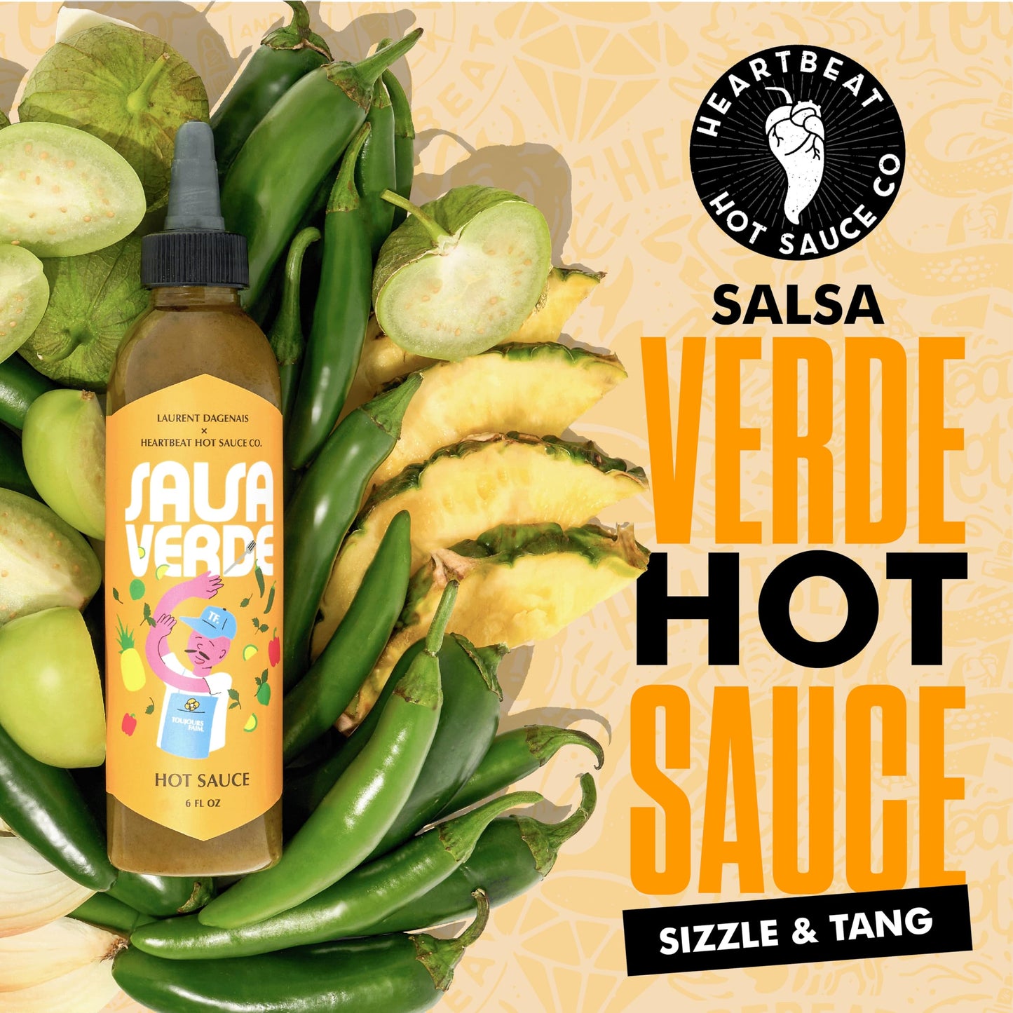Heartbeat Hot Sauce Co. | Salsa Verde, 6 oz. 3 pack