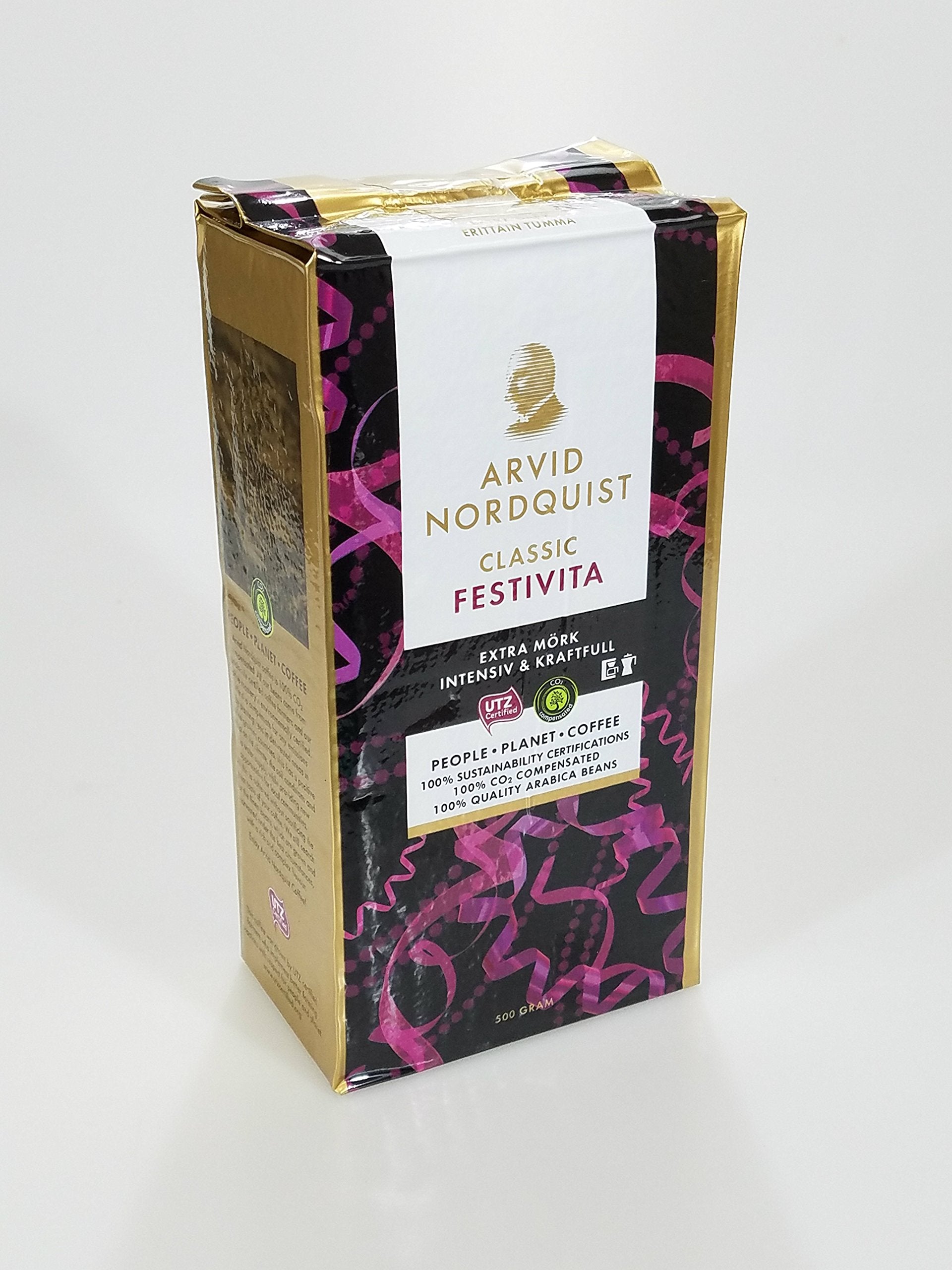 Arvid Norquist Classic Ground Coffee 2 - 17.6oz Bags(500grams) (Festivita)